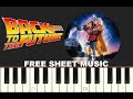 BACK TO THE FUTURE Theme 1985 Piano Tutorial With Free Sheet Music Pdf