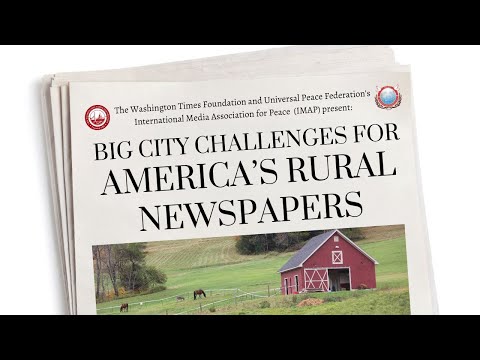 TWTF and IMAP present: "Big City Challenges for America’s Rural Newspapers"