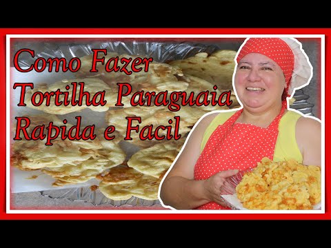 como fazer tortilha paraguaia rápida e fácil #tortilhaparaguaia