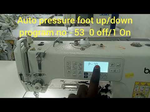 #Brother singer machine S-7180A Auto pressure foot lift on/off program