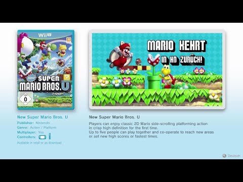 New Super Mario Bros  INTERACTIVE DEMO Game Play (Wii U Kiosk Unit)