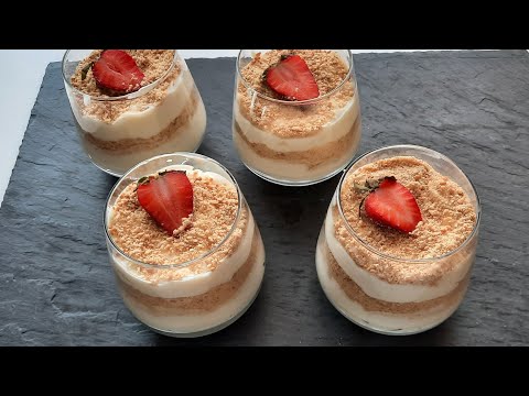 Video thumbnail: Ëmbëlsira të Thjeshta me Qumësht: Krem Vaniljeje me Biskota