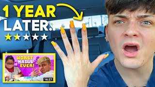 Going To The WORST Reviewed Nail Salon In my City! (1 Year Update)