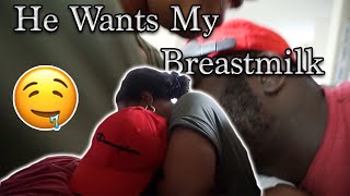 Breastfeeding My husband! Hes OBSESSED With My Mil