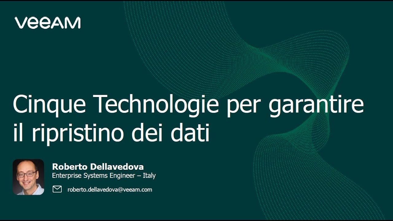 5 tecnologie per garantire il ripristino dei dati video