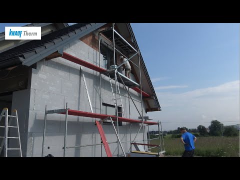 Płyty ETIXX - wykonanie termoizolacji budynku - Knauf Therm - zdjęcie