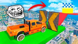 LA MEJOR CARRERA TROLL DE GTA 5 ONLINE! NO PUEDO PASAR!!