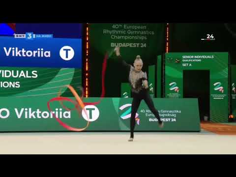 ONOPRIIENKO Viktoriia (UKR) RIBBON AAQ 28,95 - ECH Budapest 2024