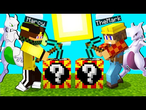 I CHALLENGE MARCY IN THE 100 LEGENDARY PIXELMON LUCKYBLOCK ON MINECRAFT ITA!!