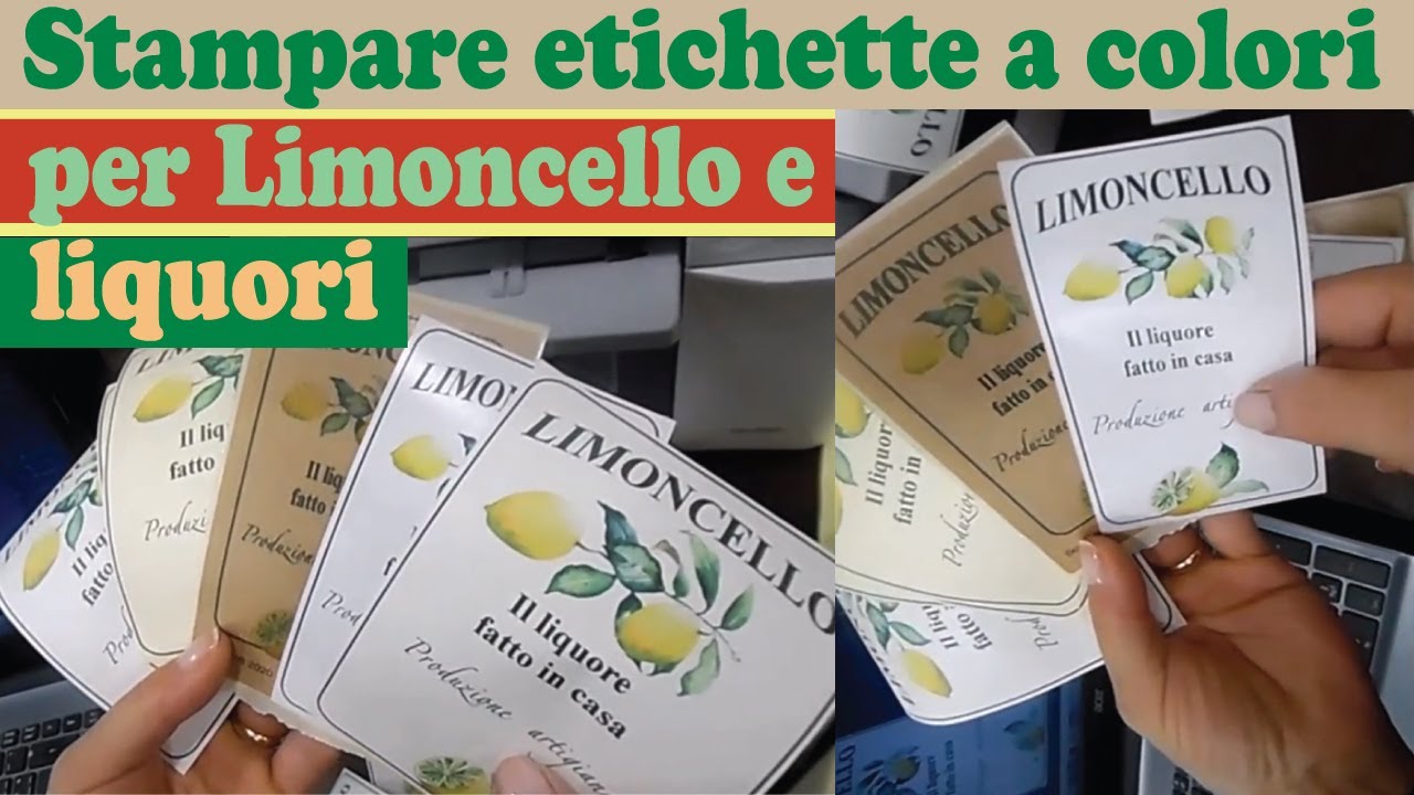 Watch Now Stampare etichette colori per Limoncello e liquori Stampare etichette colori per Limoncello e liquori