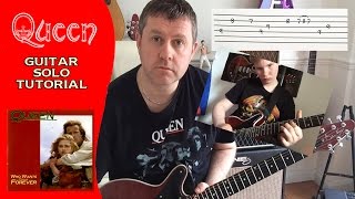 Queen - Who Wants To Live Forever - Guitar Solo Tutorial - Feat Alfie Smith