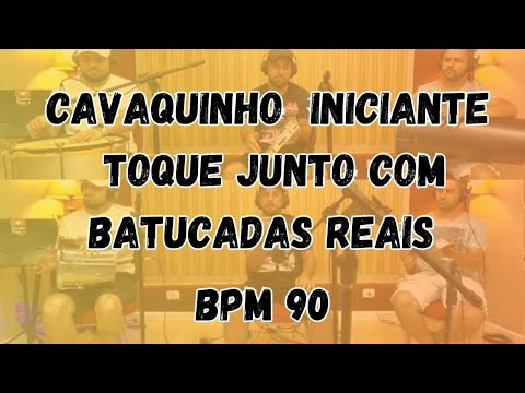 BATUCADA PARA ACOMPANHAMENTO SAMBA E PAGODE / BATUCADA BPM 90 #cavaquinhoparainiciantes