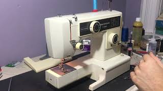 Kenmore 385.1233280 Zig-Zag Free Arm Sewing Machine - How to Thread & Sew