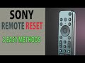 How To Reset Sony TV Remote 3 Easy Quick Methods