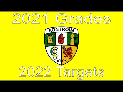 Antrim GAA, Camogie and Ladies Football 2021 Grades and 2022 Targets