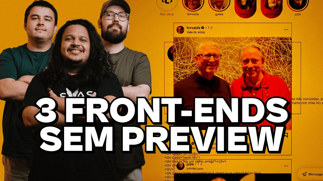 3 Front-ends sem preview