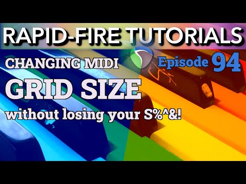 The Quick way to Adjust MIDI Grid Size (Rapid-Fire REAPER Tutorials Ep94)
