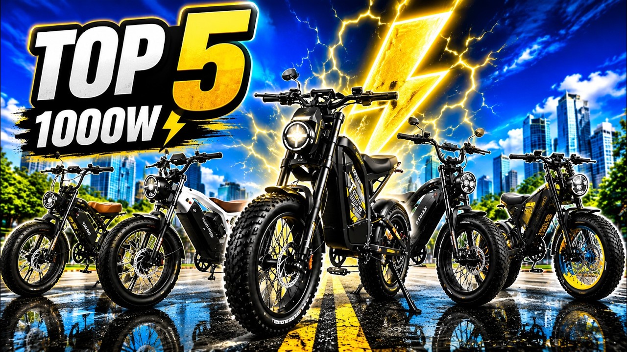 TOP 5 Melhores Bicicletas Elétricas 1000W de 2026: Qual a Mais Forte? 🔥⚡