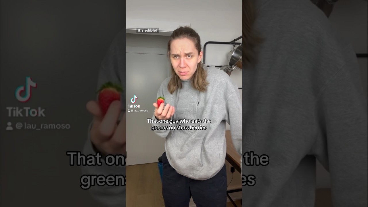 That one guy who eats the greens on strawberries #shorts