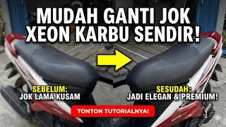 Tutorial Mudah Ganti Jok MBTech Motor Yamaha Xeon Karbu di Rumah! 🛠️ #mbtech #xeon