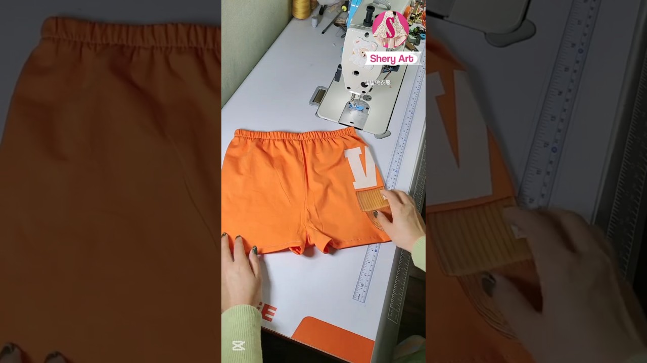 T-shirt to shorts tutorial #sewing