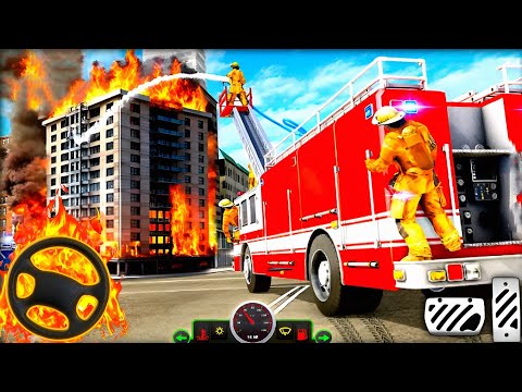 FireFighter Rescue Simulator 3D - 911 Emergency Fire Truck Rescue Simulator Game Play