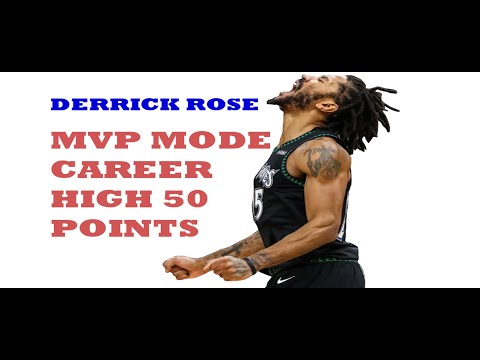 Derrick Rose MVP mode Career High 50 points vs  Utah jazz