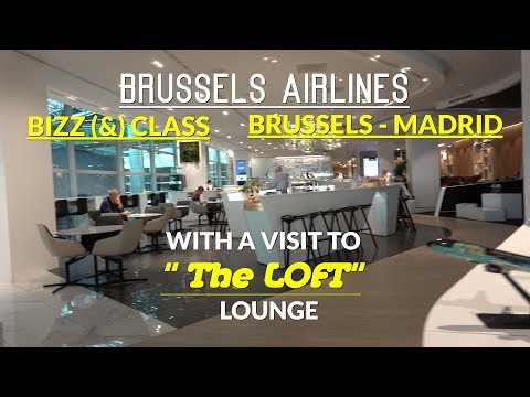 Classe Executiva da Brussels Airlines Bruxelas - Madrid A319 4K com visita ao The LOFT Lounge