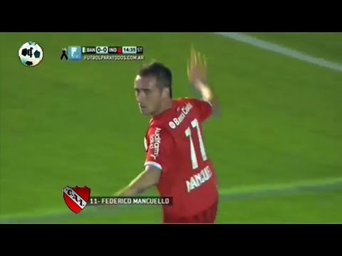 Gol Federico Mancuello - Banfield 0 Vs Independiente 1 - Primera División 2014