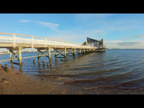 [4K] Morning Walk on Wollaston Beach Quincy Shore Drive Quincy Massachusetts