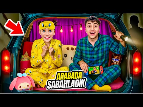 VLOG OF WAITING IN THE CAR!! ELİF SİNEM SLEEPING ALL NIGHT IS FORBIDDEN!!