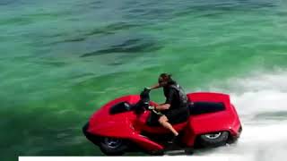 This motorcycle turns into a jet ski in less than 5 seconds
