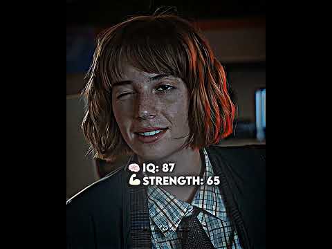 stranger things characters IQ and strength 💪🏻🧠 #strangerthings#strangerthingsedit#steveharrington