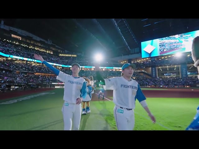 ファイターズ・福島蓮投手・田宮裕涼選手ヒーローインタビュー 8月14日 北海道日本ハムファイターズ 対 千葉ロッテマリーンズ