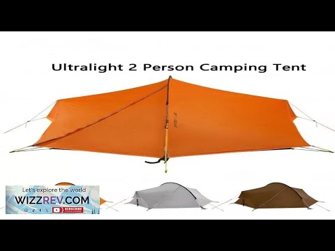 Two Man Tent 2 Person Backpacking Trekking Waterproof Hoop Tunnel Lightweight Review