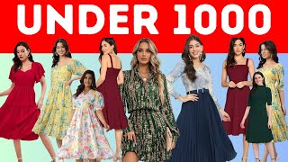 VALENTINE DRESS UNDER 999 | ❤️ Short Midi Dress Haul from Amazon Under ₹999 |Valentine Special Haul