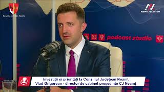 Investiţii şi priorităţi la CJ Neamţ, cu directorul de cabinet al preşedintelui CJ, Vlad Grigorean