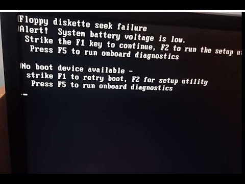 How to fix 'NO BOOT DEVICE AVAILABLE' on dell Pc's