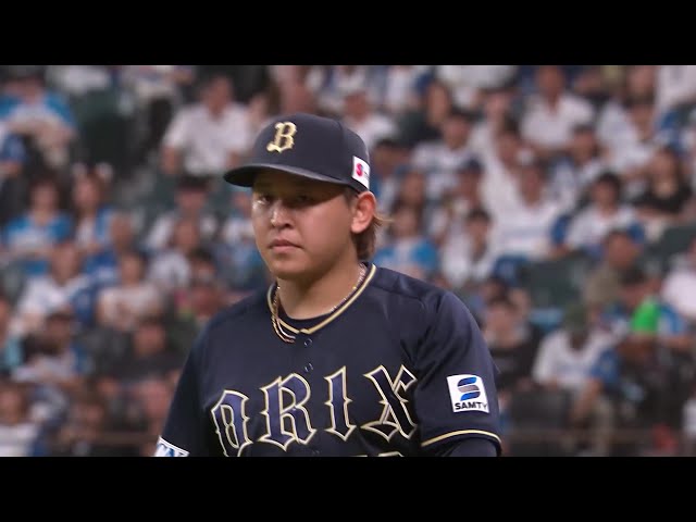 【6回裏】5勝目を挙げる!! バファローズ・宮城大弥 6イニングを無失点に抑える好投!! 2025年8月21日 北海道日本ハムファイターズ 対 オリックス・バファローズ