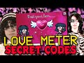 ALL LACEY S LOVE METER SECRET CODES Lacey S Flash Games