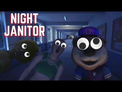 Night Janitor Game | 2022 New Indie Horror Game  on Steam! with Commentary