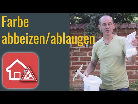 Farbe abbeizen / ablaugen mit Natronlauge - Heimwerker SPEZIAL