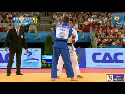 Judo 2013  European Championships Budapest: Rekhviashvili (GEO) - van Tichelt (BEL) [-73kg] bronze