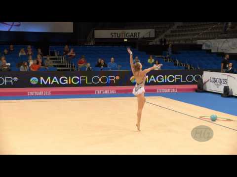 Jasmine KERBER (USA) 2015 Rhythmic Worlds Stuttgart - Qualifications Hoop