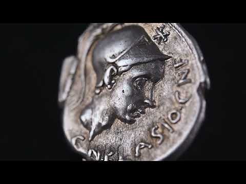 Moneta, Cornelia, Denarius, 112-111 BC, Rome, Pedigree, AU(50-53), Srebro