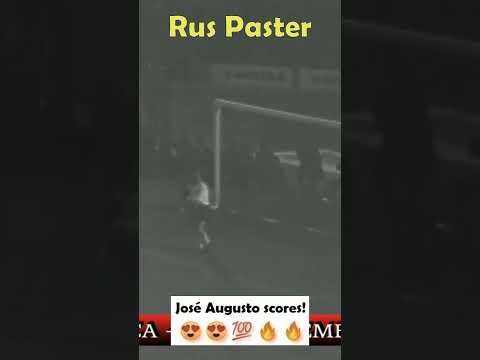 ECC 1961-62. SL Benfica - Nürnberg. José Augusto scores.