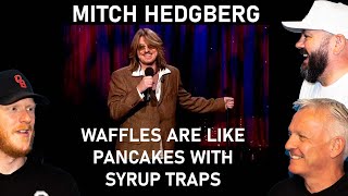 Mitch Hedberg: Waffles Are Like Pancakes With Syrup Traps REACTION!! | OFFICE BLOKES REACT!!