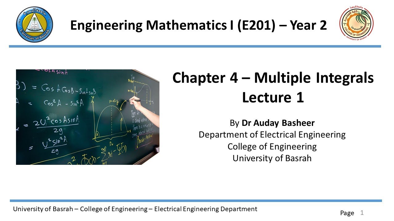 Chapter 4 -  Multiple Integrals - Lecture 1