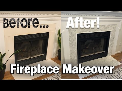 image-Can you make a fireplace look good with a wood surround?