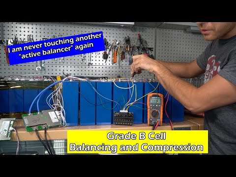 300Ah Grade B Bloated LiFePO4 Compression and why I hate "Active Balancers"